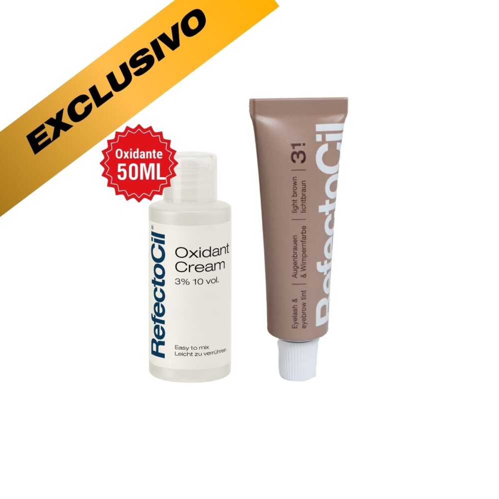 Oxidante 50 ml - Creme e tinta 3.1 Castanho Claro