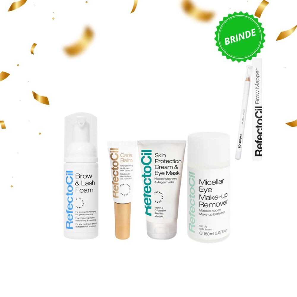 Kit creme protetor + Água Micelar+ Care balm + Espuma - Brinde Brow Mapper